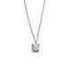Κολιέ μονόπετρο Κ18 natural diamond